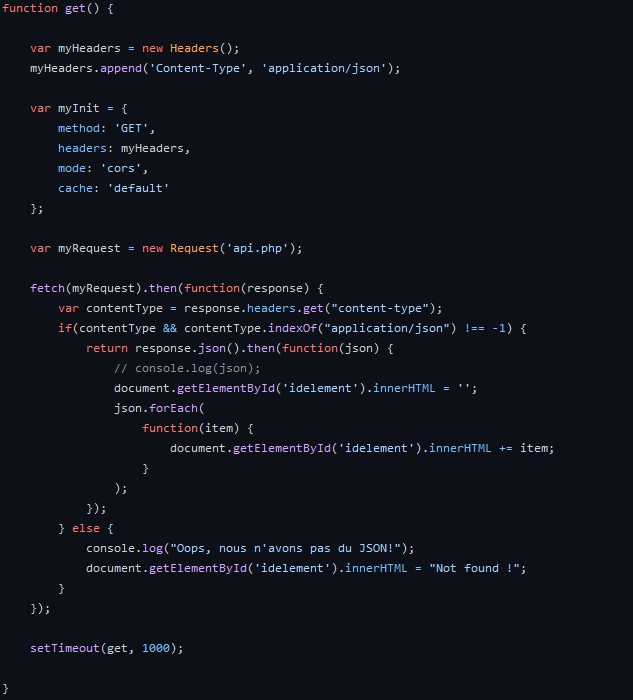 exemple de code